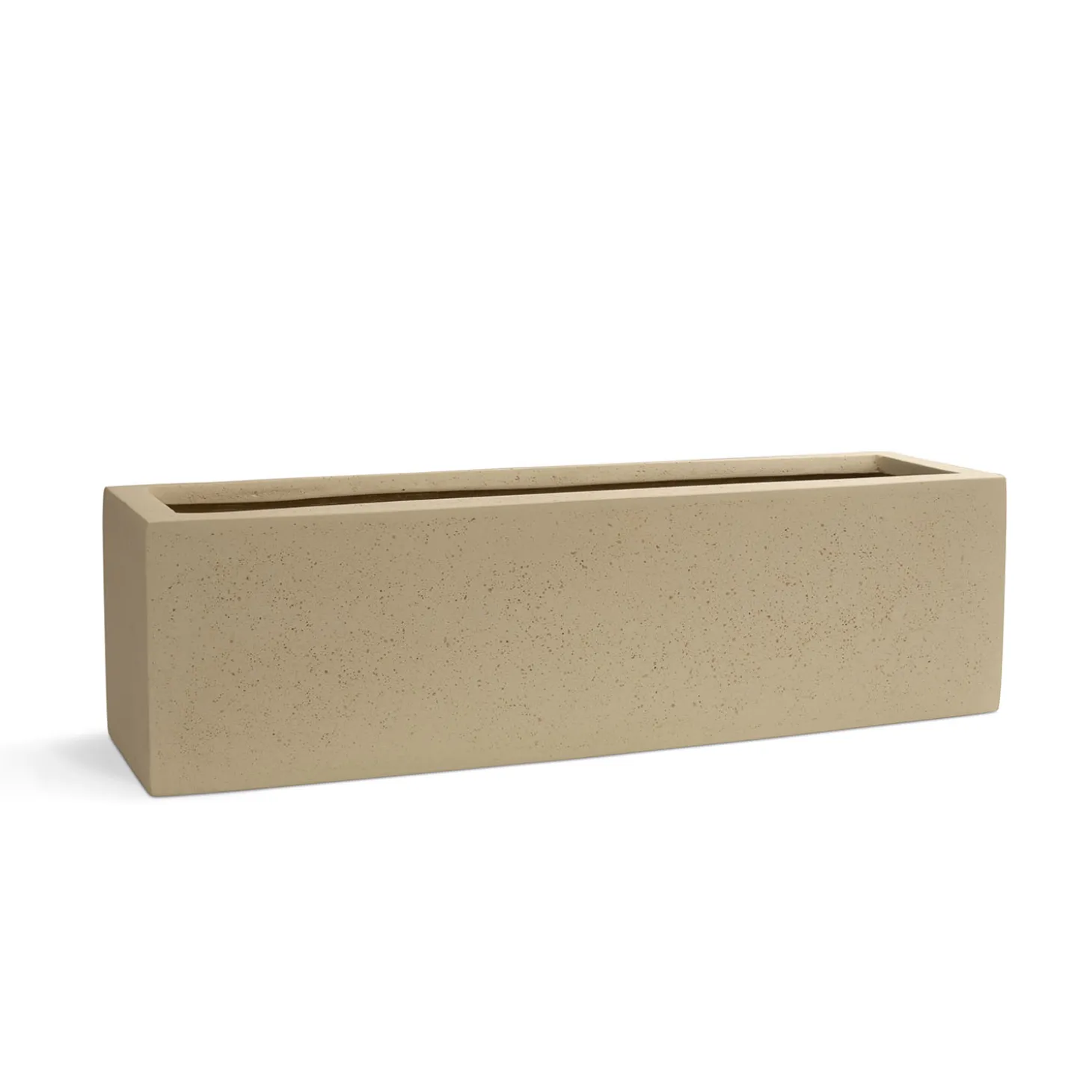 Fleur Ami Polystone Flowerbox Tischgefäß - Blockform crème