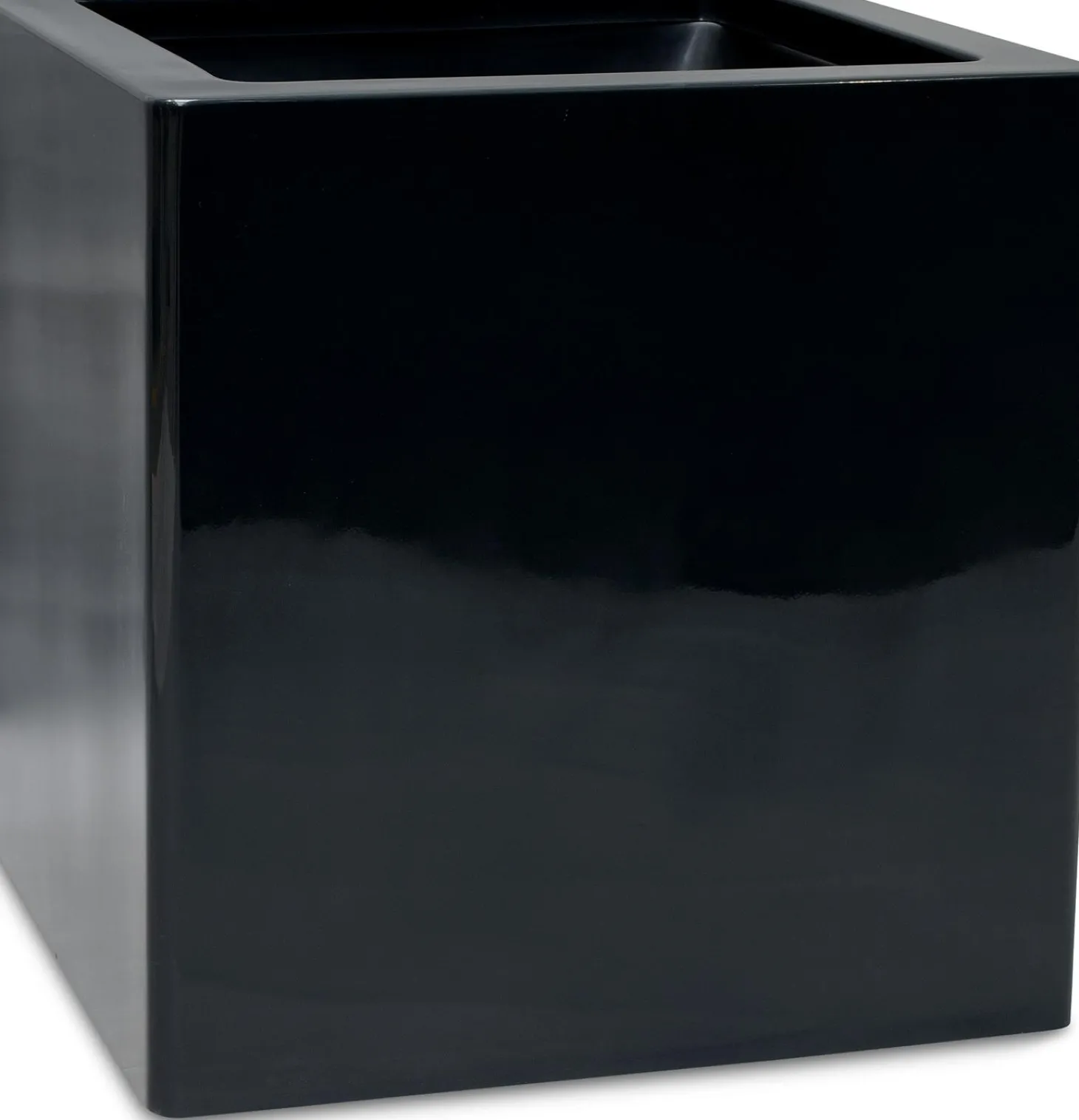 Fleur Ami Premium Pflanzwürfel hochglanzpoliert 50 cm schwarz