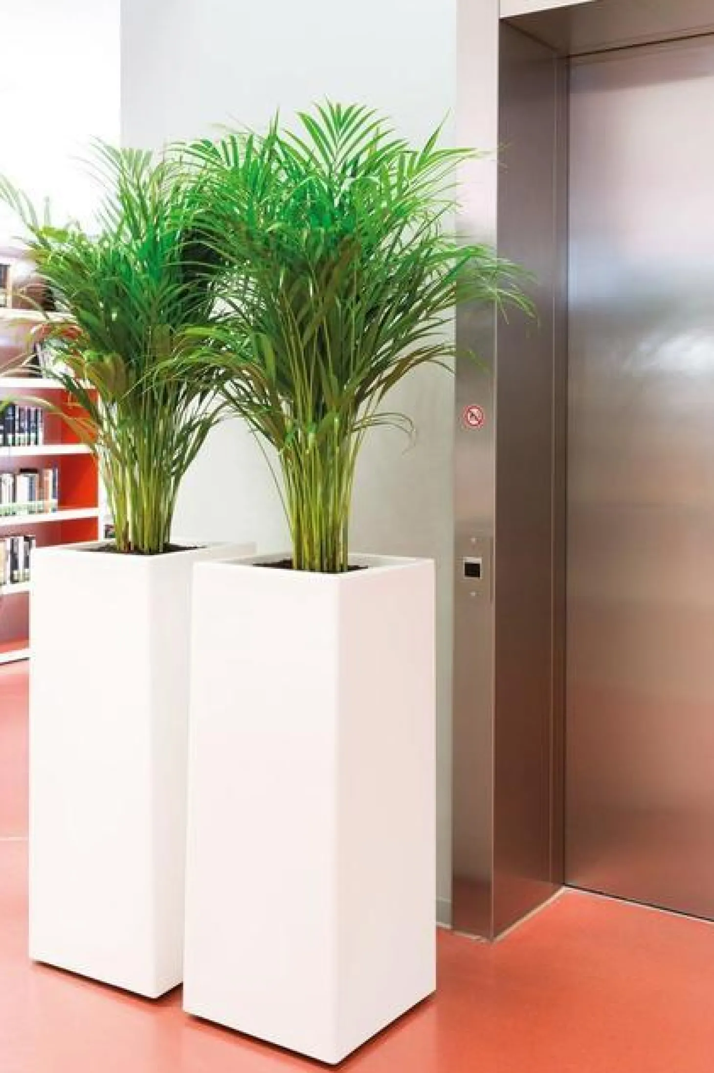 Fleur Ami Premium Tower Pflanzsäule aus Kunststoff 40 x 50 cm weiß