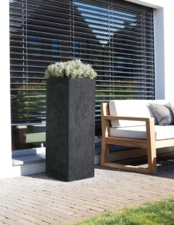 Fleur Ami Roccastone moderne Pflanzsäule aus Beton 35 x 80 cm natur beton