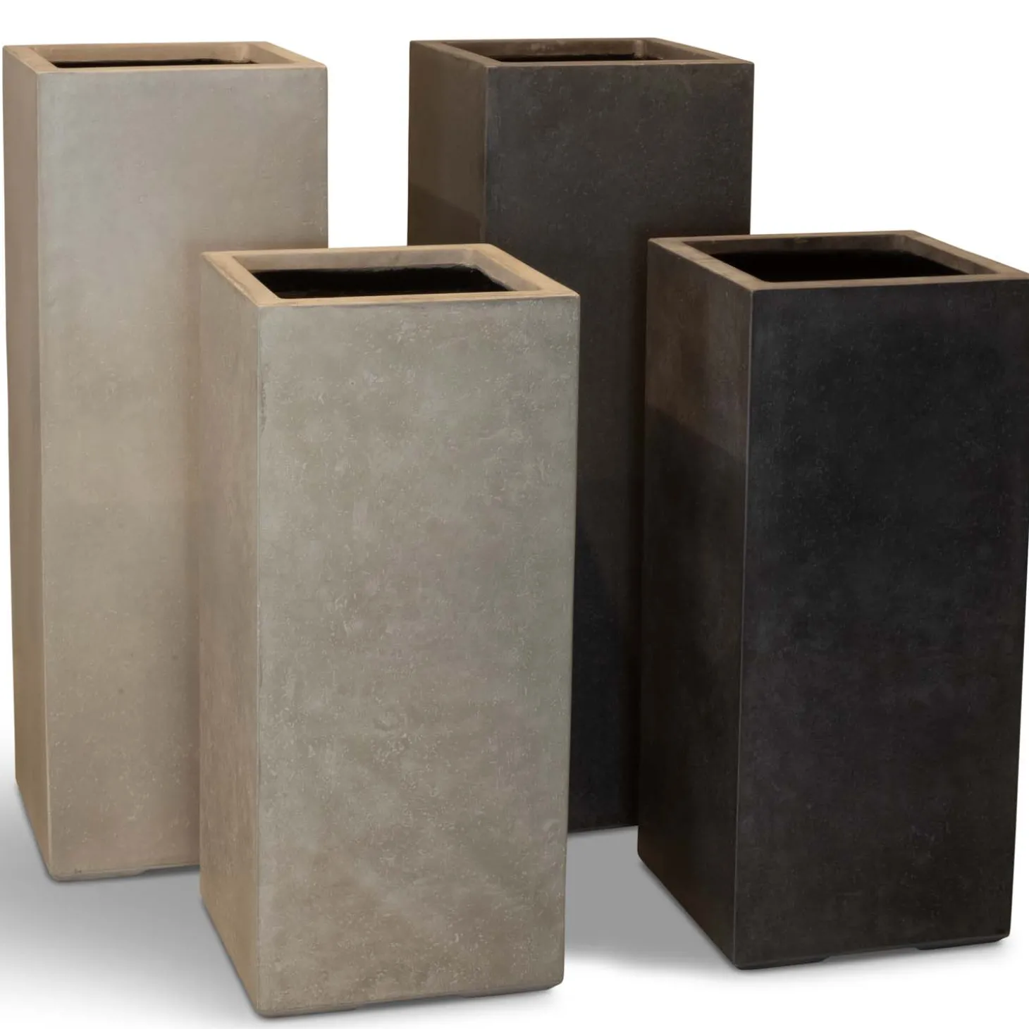 Fleur Ami Roccastone moderne Pflanzsäule aus Beton 35 x 80 cm natur beton