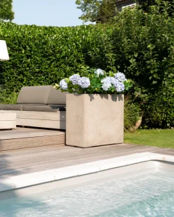 Fleur Ami Roccastone Raumteiler für moderne Gartengestaltung 60 cm natur beton