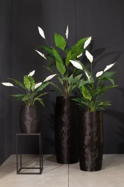 Fleur Ami Spathiphyllum - Einblatt Kunstpflanze, UV Stabil, Höhe 90 cm