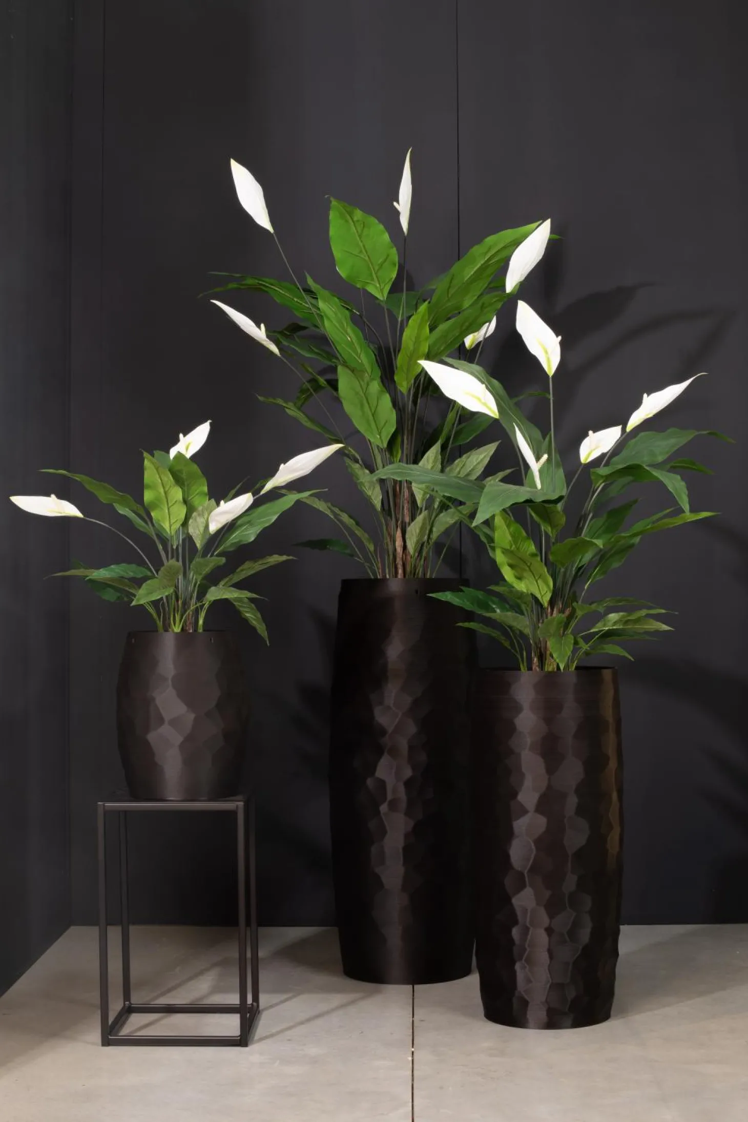 Fleur Ami Spathiphyllum - Einblatt Kunstpflanze, UV Stabil, Höhe 90 cm