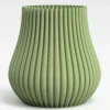 Fleur Ami Speaking Vase 3D Drop mit Glas-Pflanzeinsatz forest green