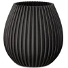 Fleur Ami Speaking Vase 3D Bowl wellenförmiges Muster velvet
