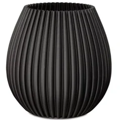Fleur Ami Speaking Vase 3D Bowl wellenförmiges Muster velvet
