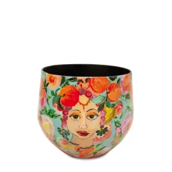 Fleur Ami Tischgefäß Blooming Namaste multicolor Ø 23 cm, Höhe 22 cm