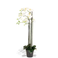 Fleur Ami Weiße Orchidee Kunstpflanze 99 cm