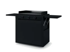 Forge Adour Gas Planchagrill Modern 75 Schwarz auf Rollwagen