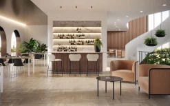 Gaber Profilo Konferenztisch 80x80 cm Laminierte Platte Weiß