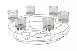 Gift Company FIN - Kerzenhalter mit Schale silber