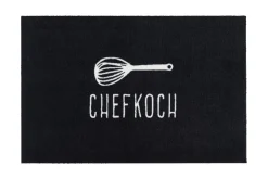 Gift Company Fußmatte Chefkoch, Schwarz/Weiß 50 x 75 cm