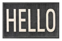 Gift Company Fußmatte "HELLO" - waschbar in grau