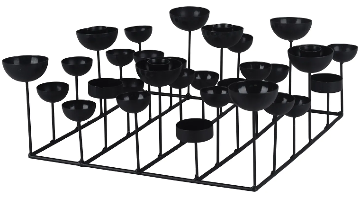 Gift Company Medusa Kerzenhalter quadaratisch schwarz