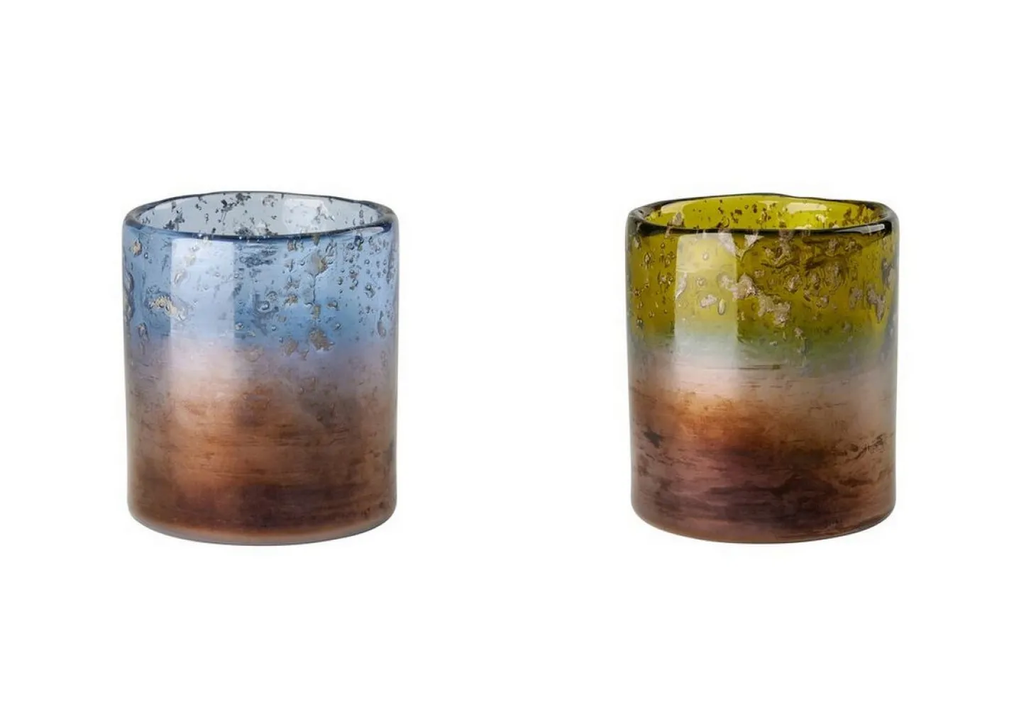 Gift Company Melange Windlicht Bubbles, Höhe 9 cm Ombre grün