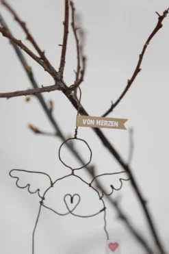 Good Old Friends Schutzengel aus filigranem Draht Von Herzen