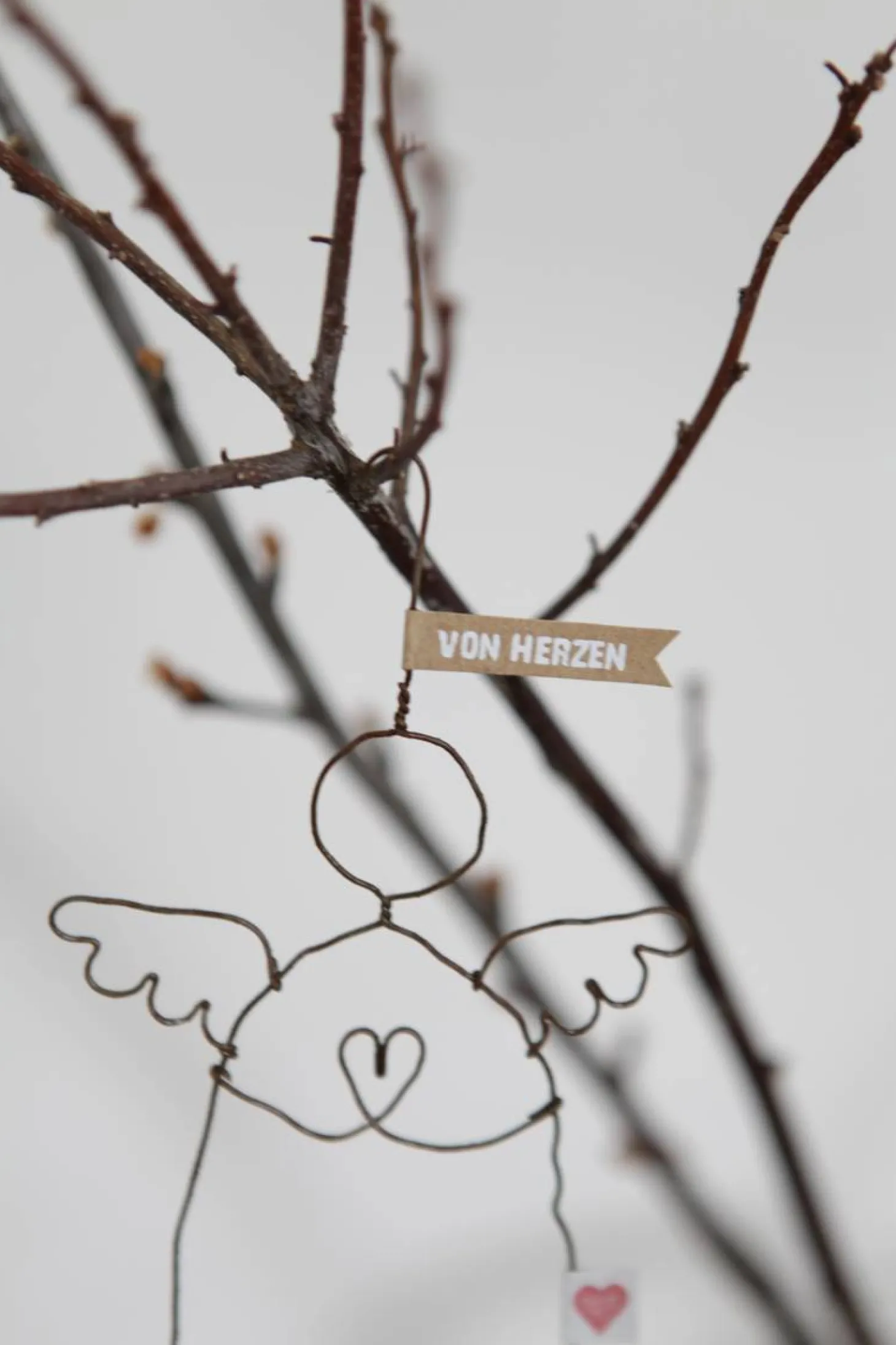 Good Old Friends Schutzengel aus filigranem Draht Von Herzen