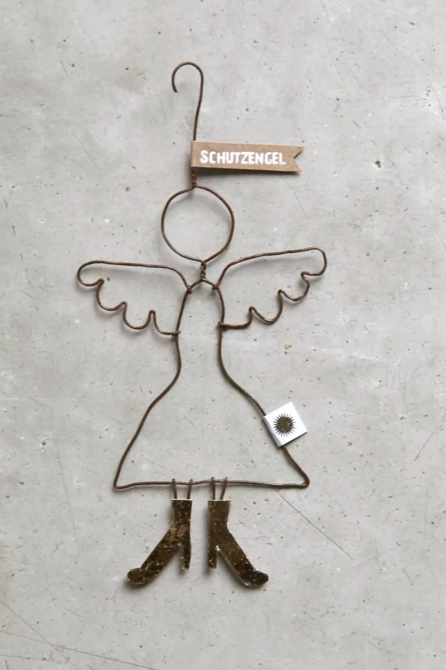 Good Old Friends Schutzengel aus filigranem Draht Von Herzen
