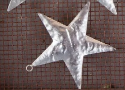 Grün Form Nickelstern hängend 11,5 cm