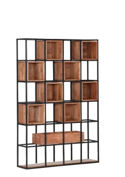 Gutmann Factory Wandregal Akazienholz TED 162x108x25,5cm