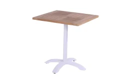 Hartman Sophie Teak Bistrotisch 70x70 cm Weiß