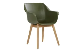 Hartman Sophie Teak ergonomischer Outdoorsessel Grün