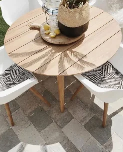 Hartman Sophie Teak ergonomischer Outdoorsessel Grün