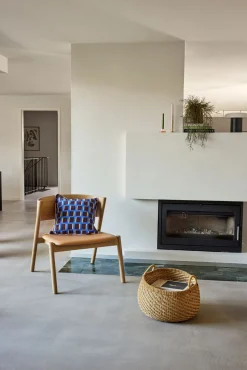 Hübsch Solar handgefertigter Korb Naturfarben/Orange Ø31; Höhe 18 cm