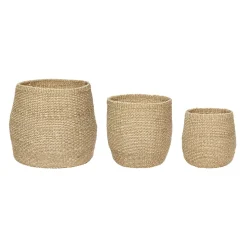 Hübsch Sort Aufbewahrungskorb Naturfarben ø19 cm Höhe 23 cm