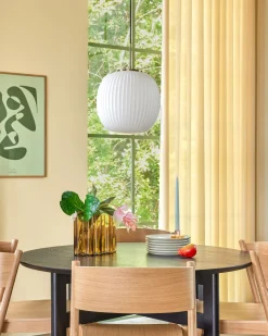 Hübsch Umber Vase schlankes Design Blau