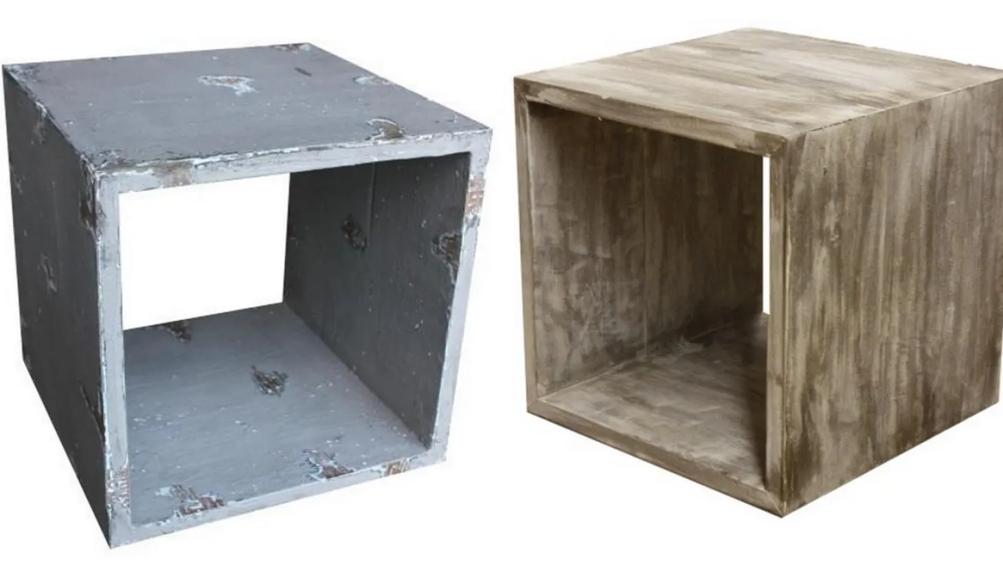 Henk Schram Kubus alt - Holz 35*35*35 cm Schwarz