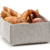 Hey Sign Filz Brotkorb mit Einlegeboden 22,5x22,5x10cm walnuss 29