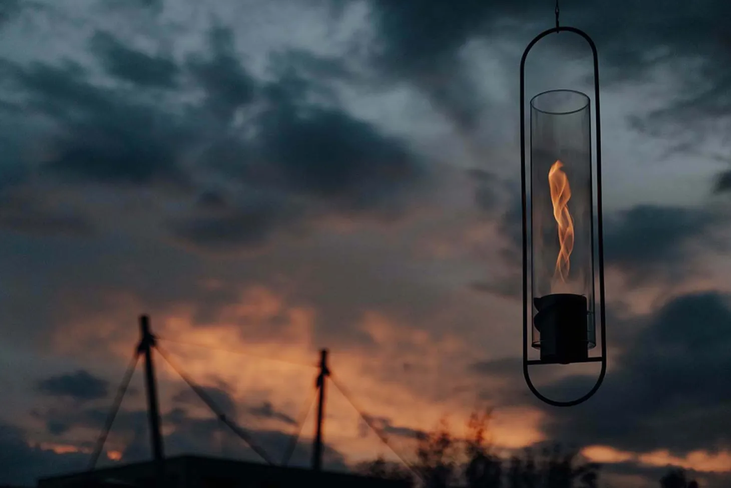 höfats Spin Hängefeuer silber 90