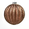 Hoff Glaskugel Ø 8 cm Braun Streifen