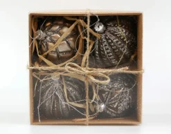 Hoff Glaskugel braun Ø 8 cm 1 Raute