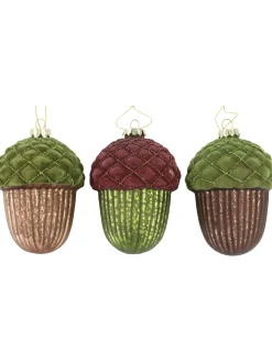 Hoff Glasschmuck "grüne Eiche" blaugrün