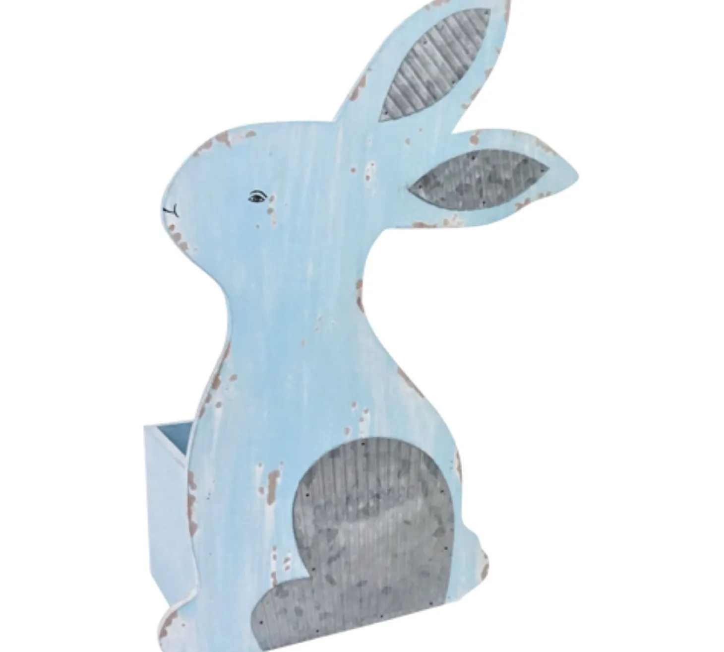 Hoff Holzkiste "Rabbit" Blau h 44 cm