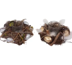 Hoff Teelichthalter "Osterfest" grün