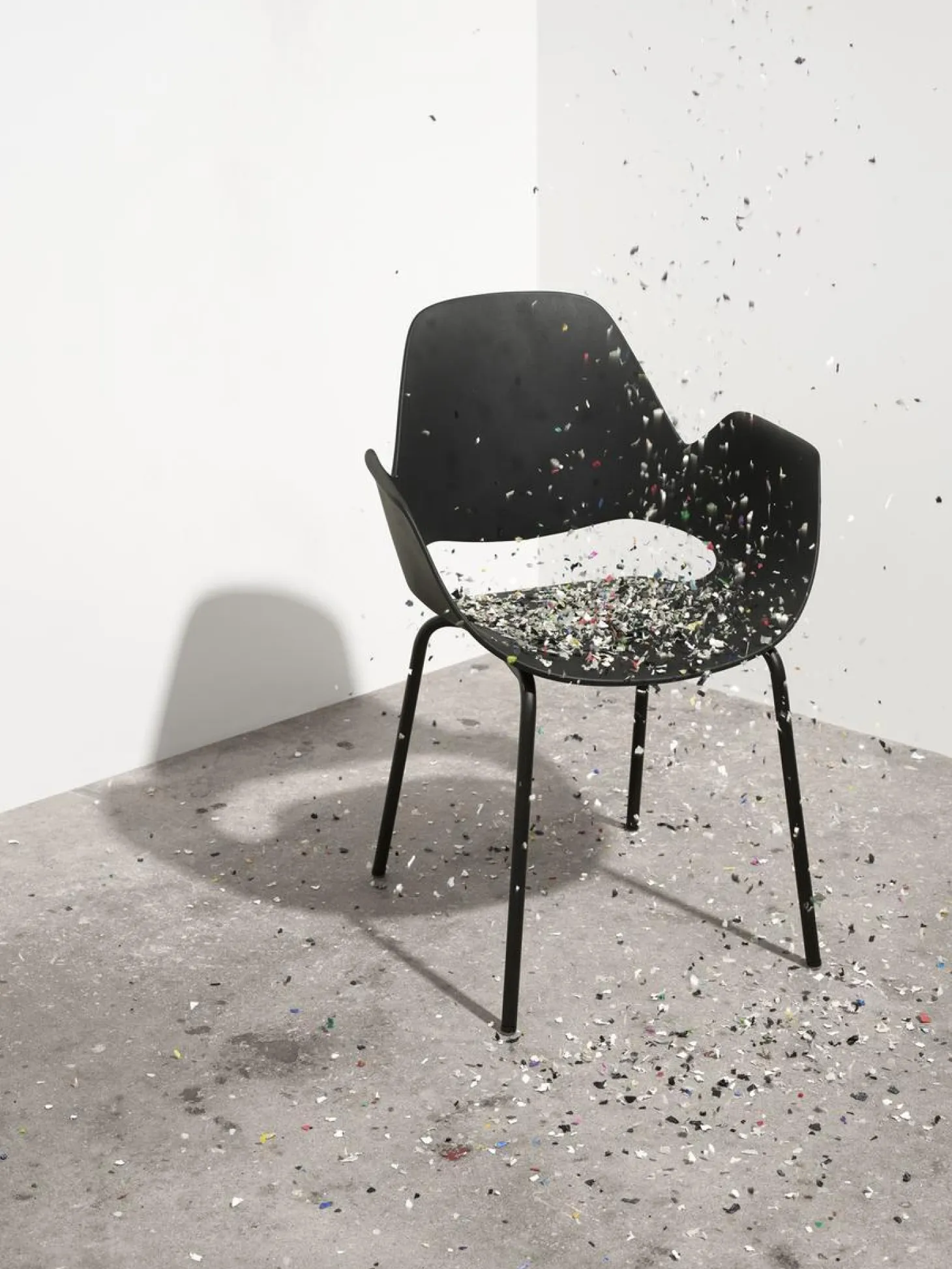 HOUE Aluminium-Stuhl FALK schwarz ohne Polster