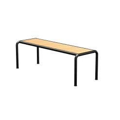 HOUE AVANTI Outdoor-Bank 129,5 cm Kiefer Schwarz