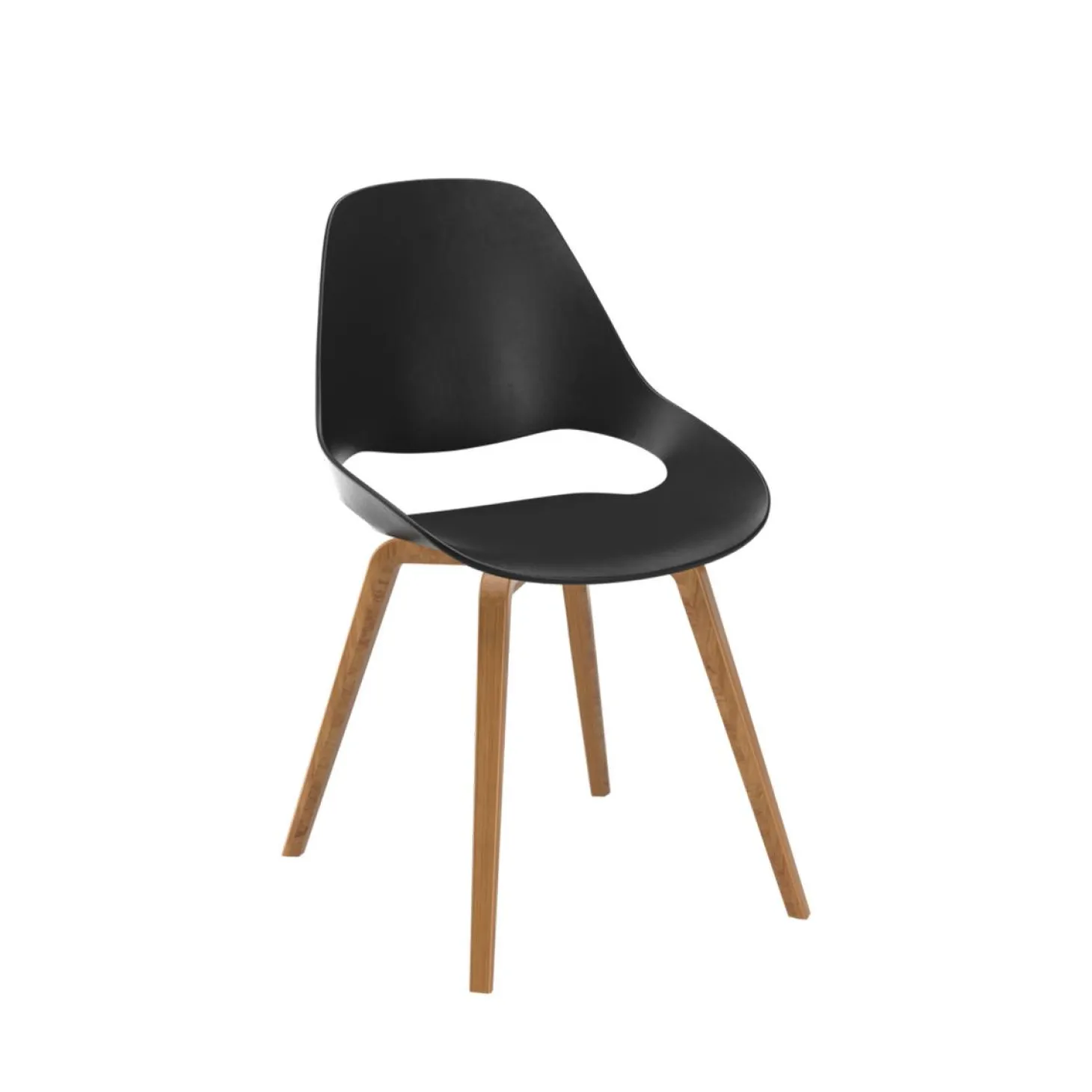 HOUE Esszimmerstuhl FALK Eiche Furnier ohne Armlehne ohne Polster