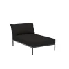 HOUE LEVEL2 Outdoor Chaiselong Lounge-Modul 4 Kohle Dunkelgrau