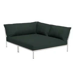 HOUE LEVEL2 Outdoor Eck-Sofa Lounge-Modul 5 Alpine Weiß Rechts