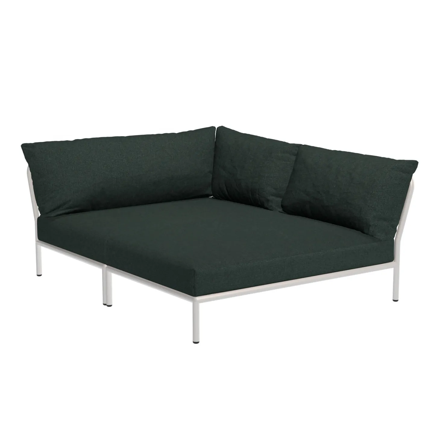 HOUE LEVEL2 Outdoor Eck-Sofa Lounge-Modul 5 Alpine Weiß Rechts