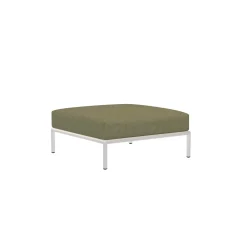 HOUE LEVEL2 Outdoor Ottoman Lounge-Modul 3 Blattgrün Weiß