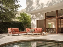 HOUE LEVEL2 Outdoor Sessel Lounge-Modul 1 Alpine Weiß