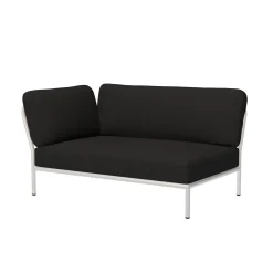 HOUE LEVEL Outdoor Sofa Lounge-Modul 2 Kohle Weiß Links