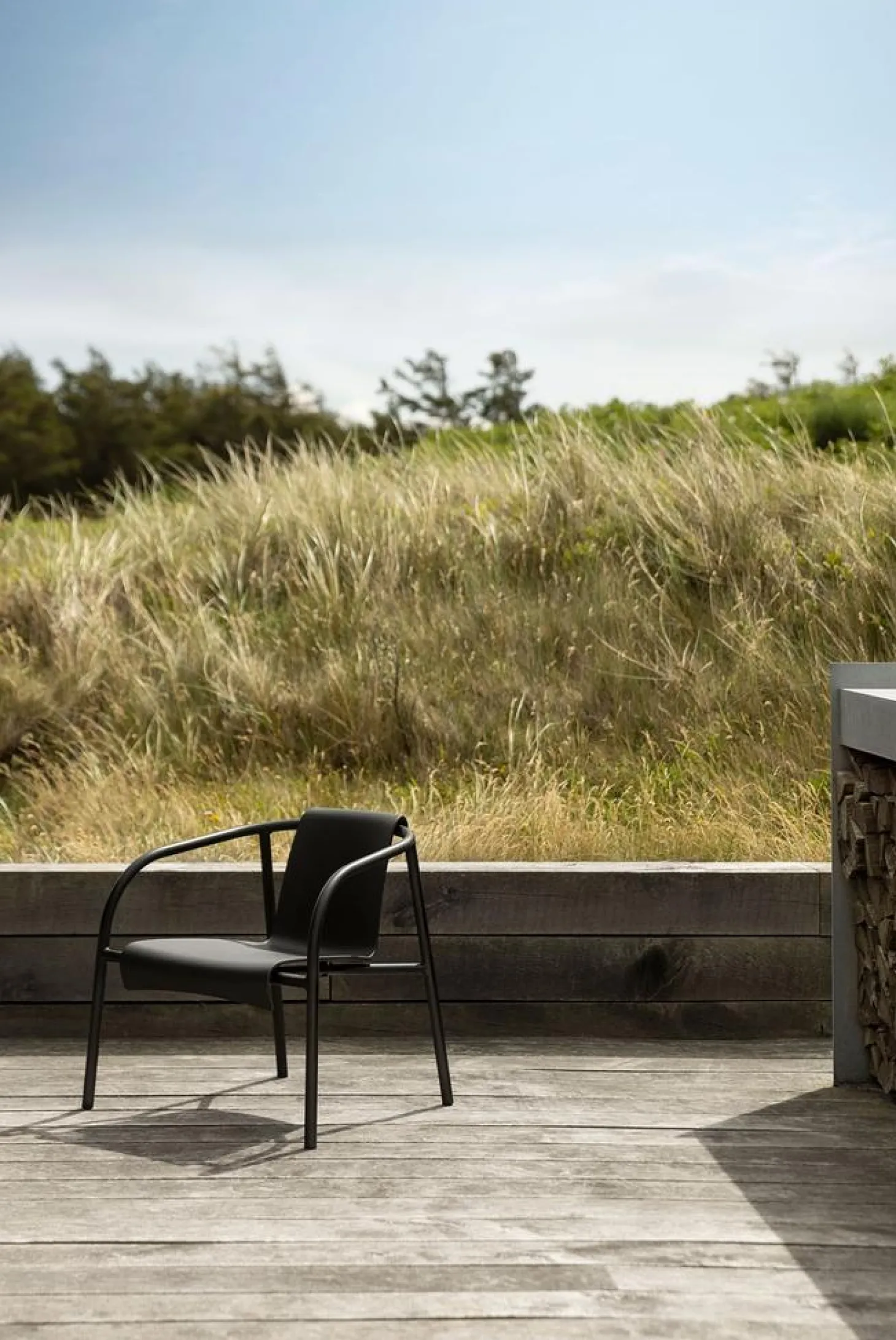 HOUE Nami Outdoor Lounge-Stuhl schwarz