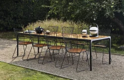 HOUE Outdoor Esstisch Four - schwarzes Gestell 160 x 90 cm